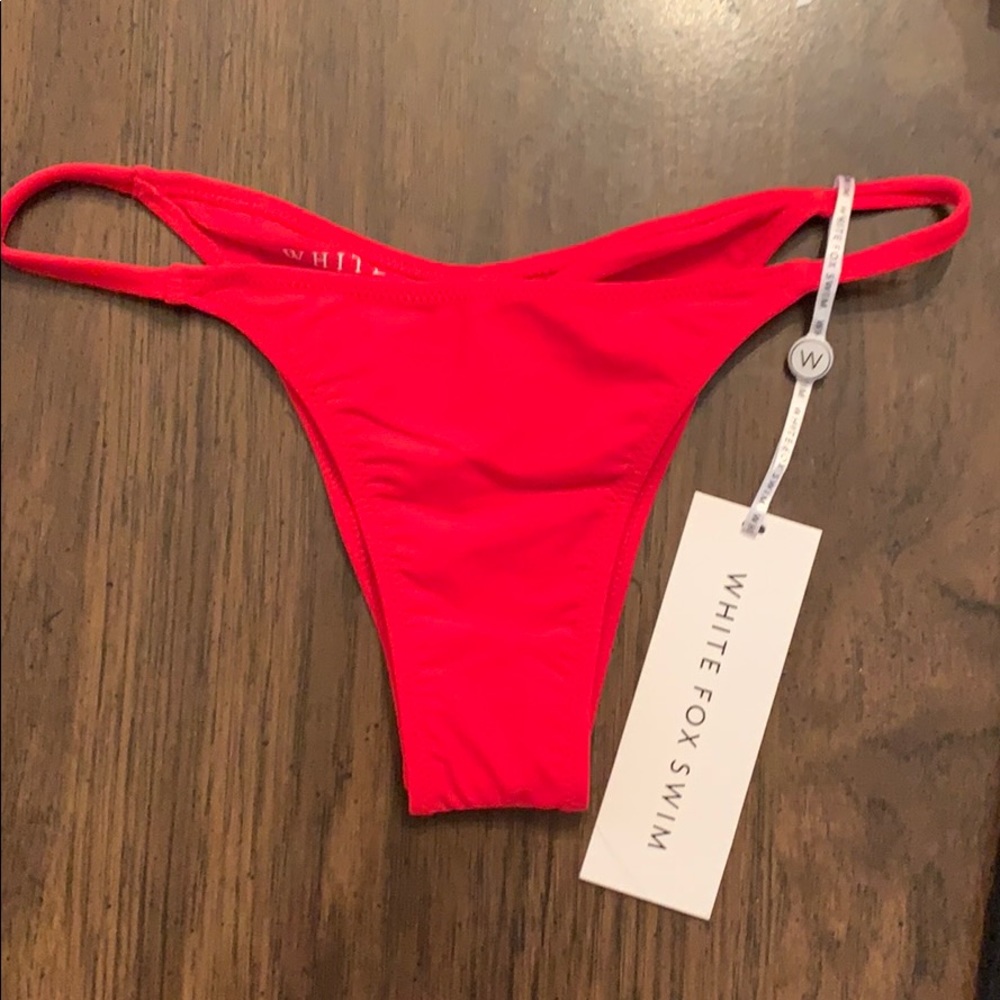Red bikini bottoms